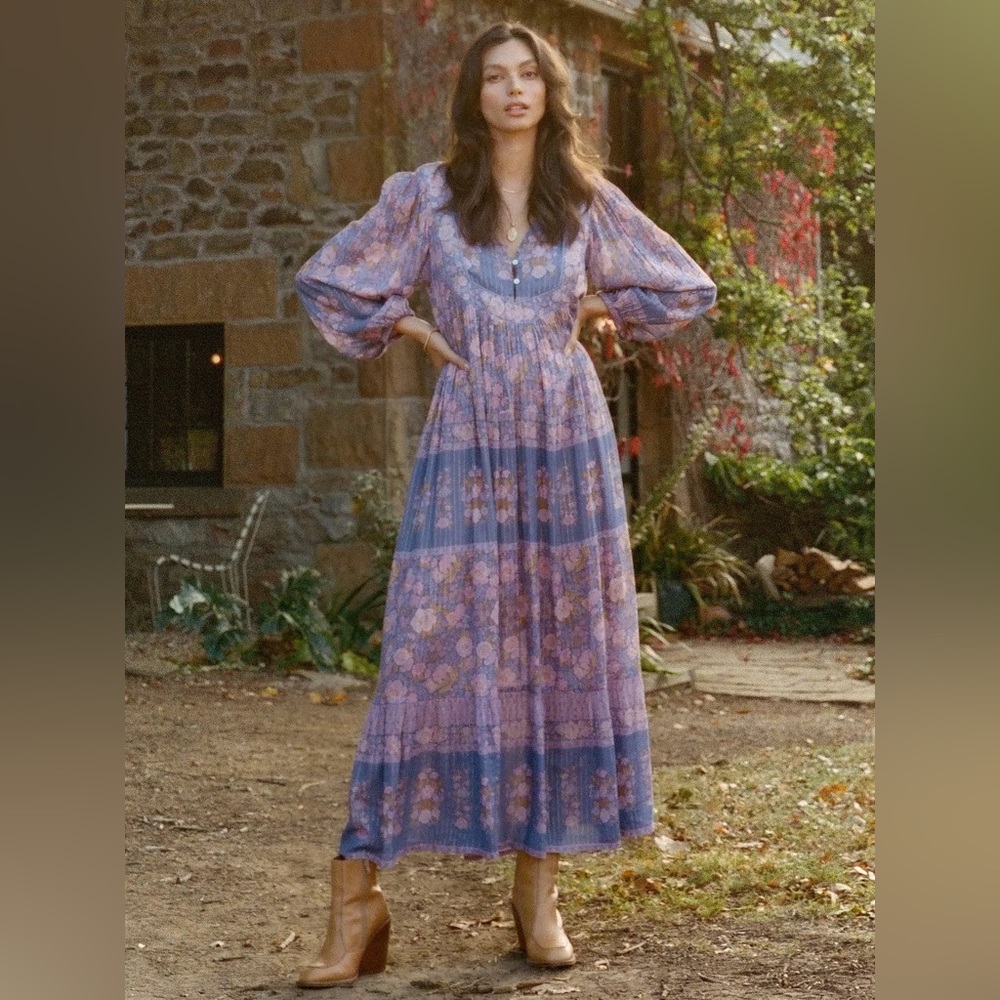 Spell & the Gypsy Collective Juniper gown violet lilac luxury bohemian organic